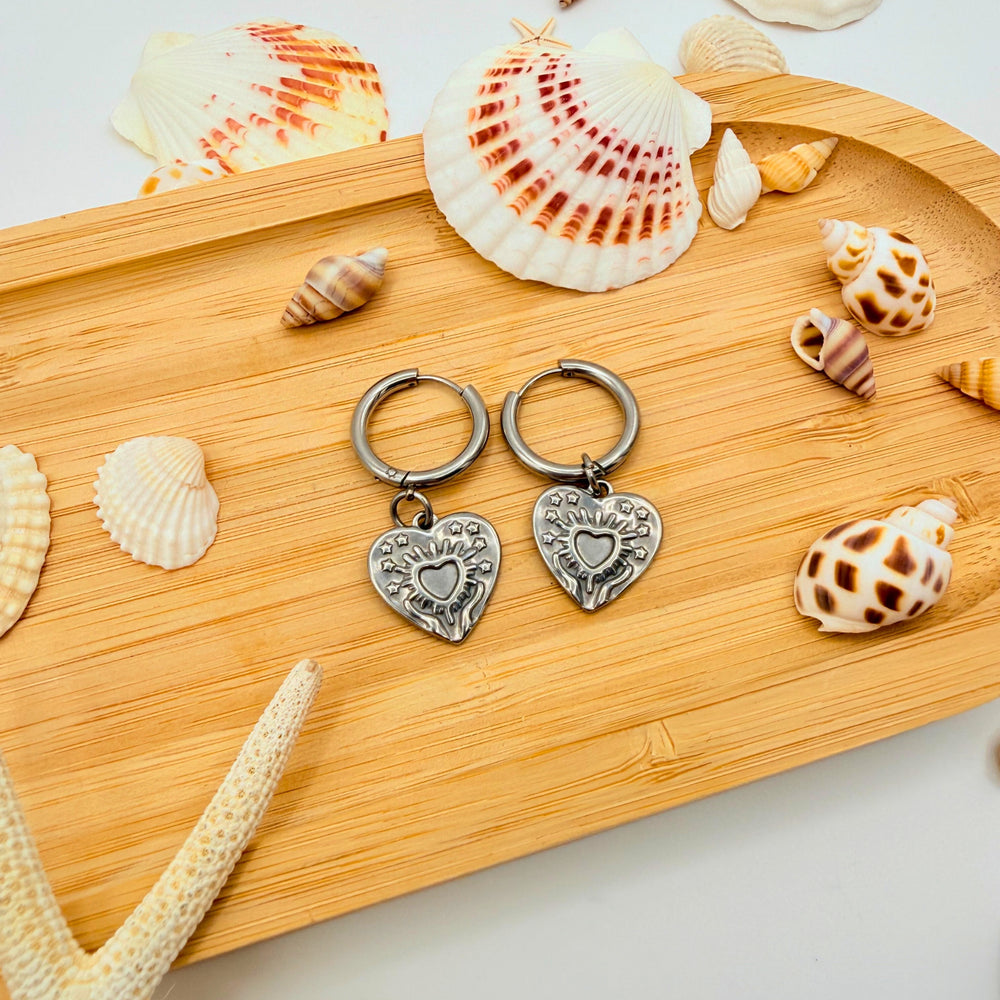 Boucles d’oreilles Cœur Sacré
