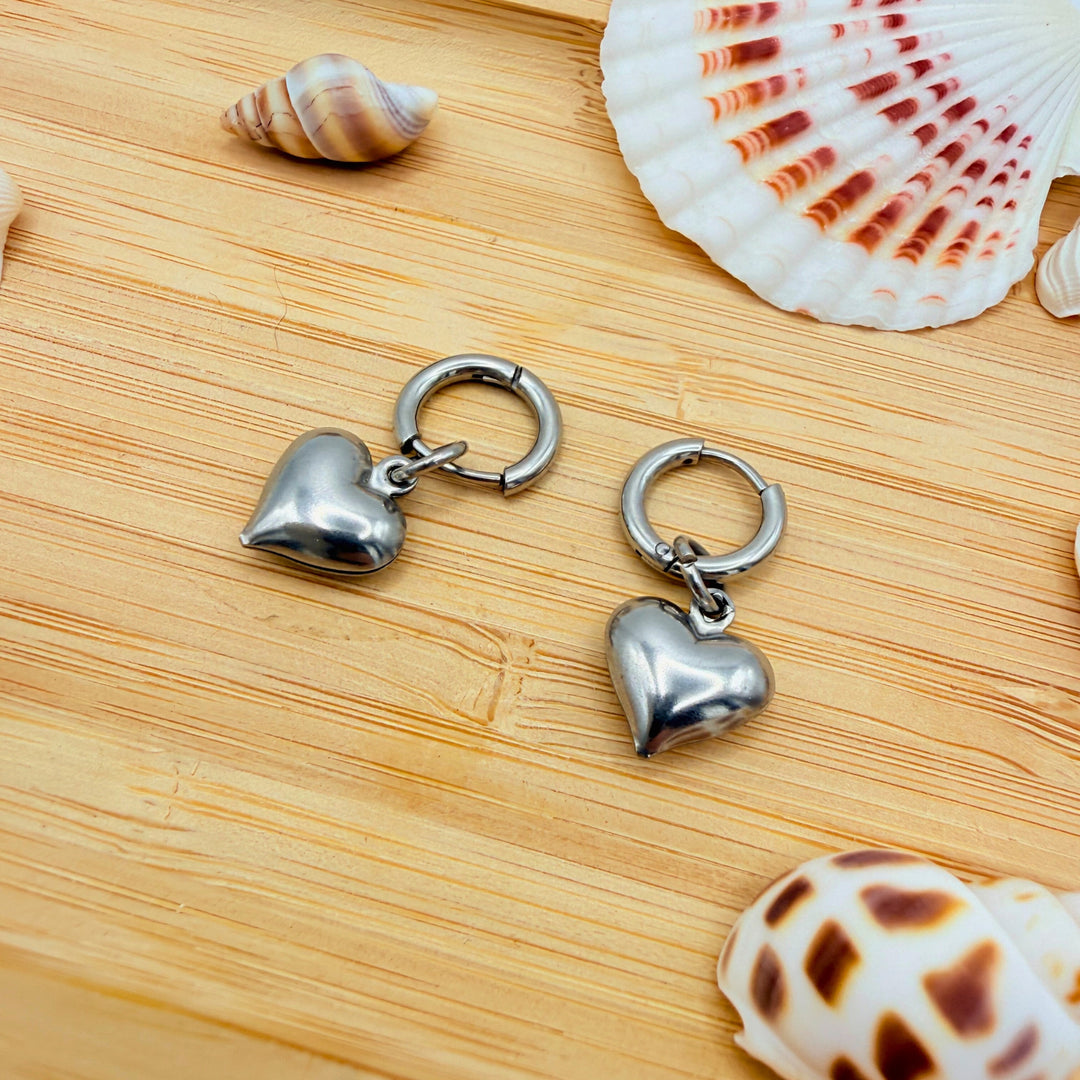 Boucles d’oreilles Cœur d’Argent