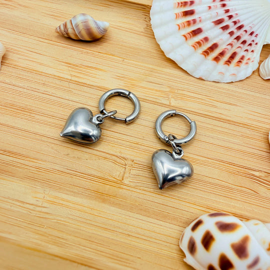 Boucles d’oreilles Cœur d’Argent