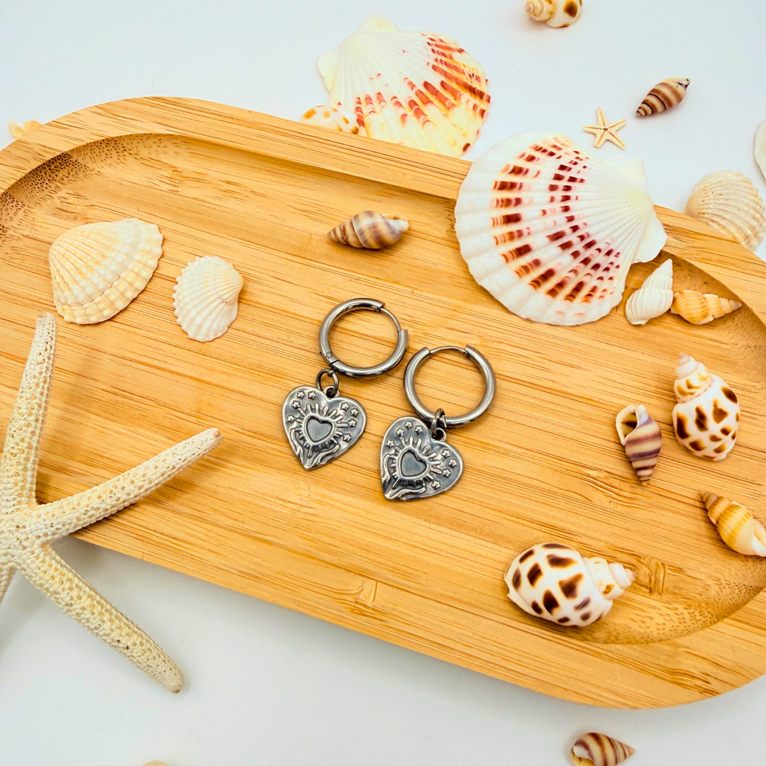 Boucles d’oreilles Cœur Sacré