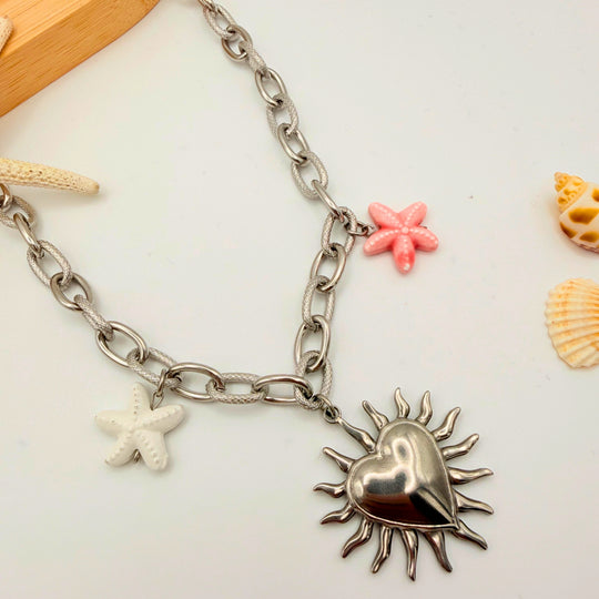 Collier Cœur Solaire