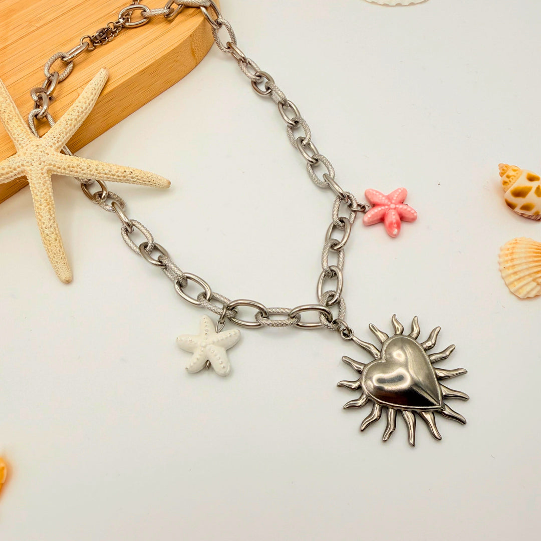 Collier Cœur Solaire