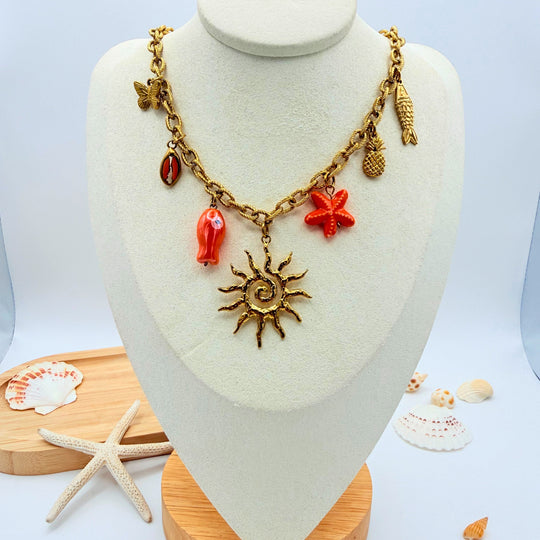 Collier Soleil Doré