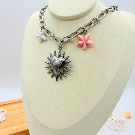 Collier Cœur Solaire