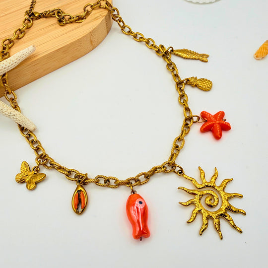 Collier Soleil Doré