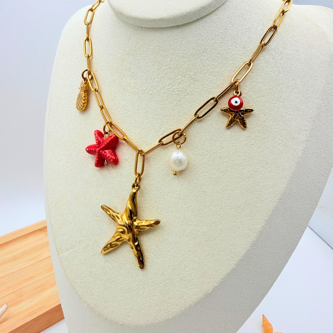 Collier Stella Rossa