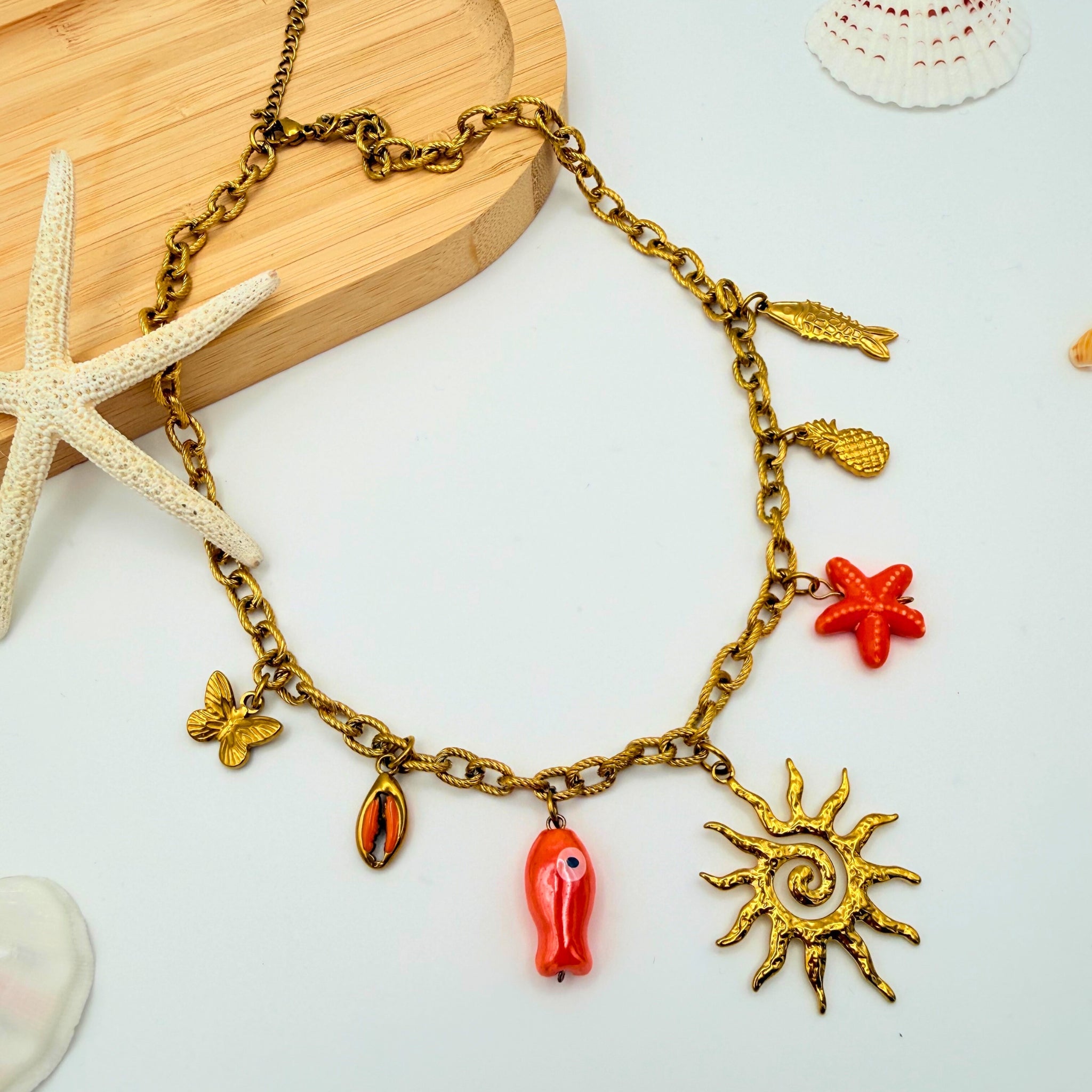 Collier Soleil Doré