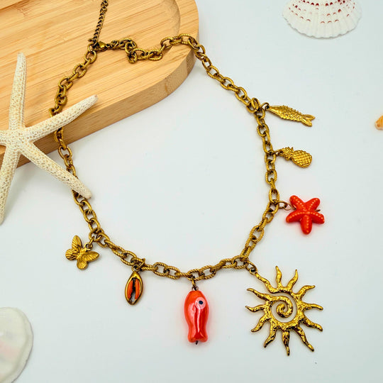 Collier Soleil Doré