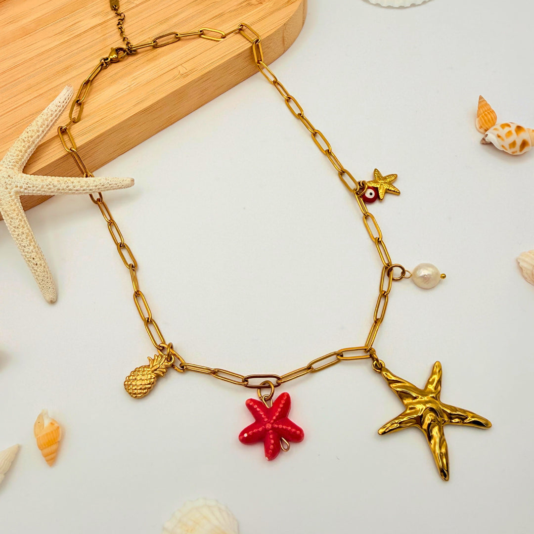 Collier Stella Rossa