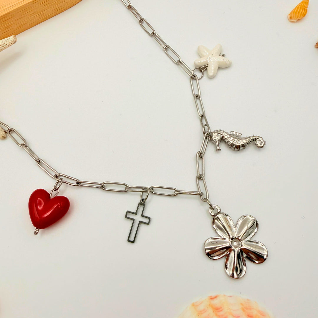 Collier Cœur Marin