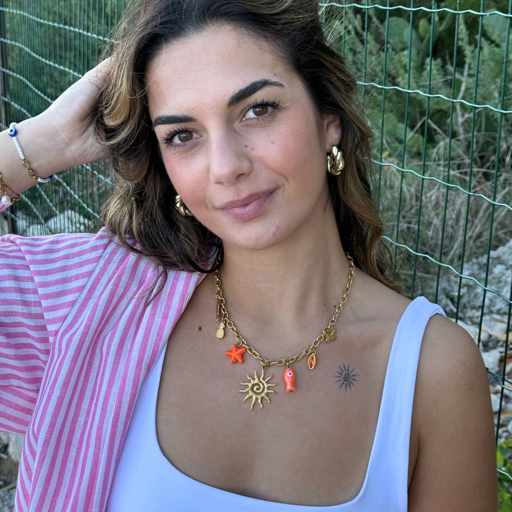 Collier Soleil Doré
