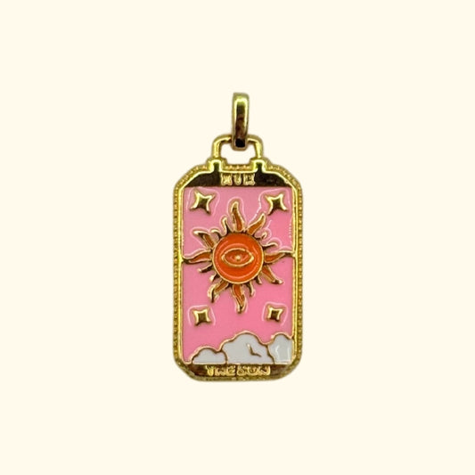 MEDAILLON SOLEIL ROSE