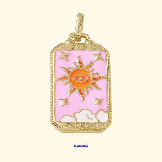 MEDAILLON SOLEIL ROSE